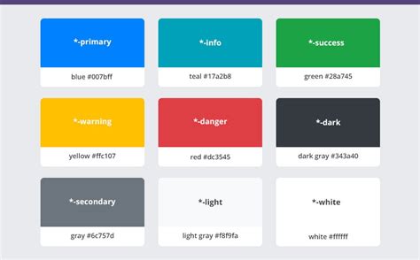 bootstrap colors